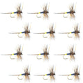 Adams Female Classic Dry Fly - 1 Dozen Flies - Hook Size 14