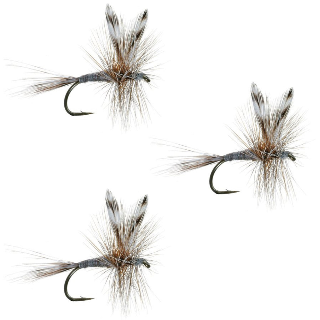 3 Pack Barbless Adams Classic Dry Fly - Hook Size 18