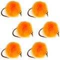 Bead Head Hot Orange Egg Fly Fishing Flies - 6 Flies Hook Size 16