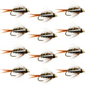 Barbless Bead Head Prince Nymph Fly Fishing Flies - 1 Dozen Flies Hook Size 16