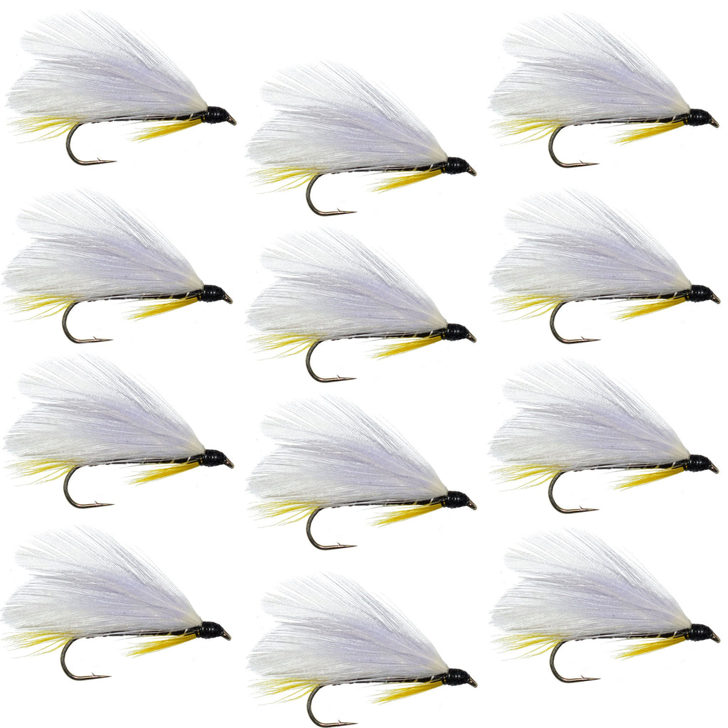 Black Ghost Classic Trout and Bass Streamer Fly - Set of 12 - Hook Size 4