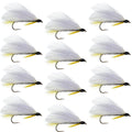 Black Ghost Classic Trout and Bass Streamer Fly - Set of 12 - Hook Size 4