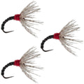 3 Pack Black Zebra Sakasa Kebari - Tenkara Flies - Size 14