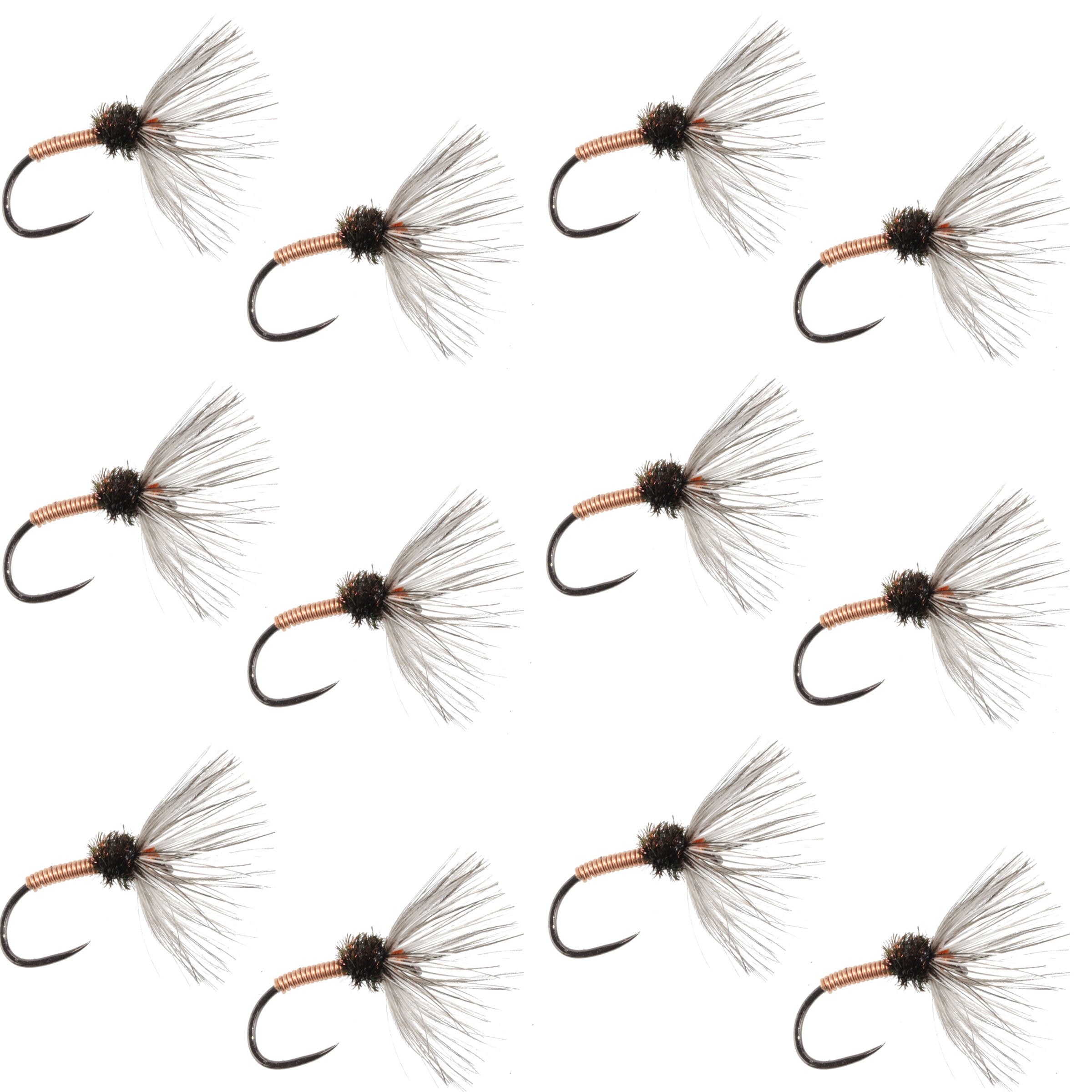 Copper Sakasa Kebari - 12 Tenkara Flies - Size 12