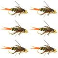Double Bead Twenty Incher Nymph Fly Fishing Flies - 6 Flies Hook Size 14