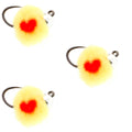 3 Pack Tungsten Bead Tactical Euro Oregon Cheese Jig Egg Barbless Czech Nymph Fly - Size 14