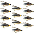 Gray Ghost Classic Streamer Flies - Set of 12 - Hook Size 4
