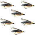 Gray Ghost Classic Streamer Flies - Set of 6 - Hook Size 4