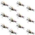 Gypsy King Hopper Foam Body Grasshopper Fly - 1 Dozen Flies Hook Size 10
