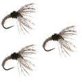 3 Pack Hares Ear Sakasa Kebari - Tenkara Flies - Size 12