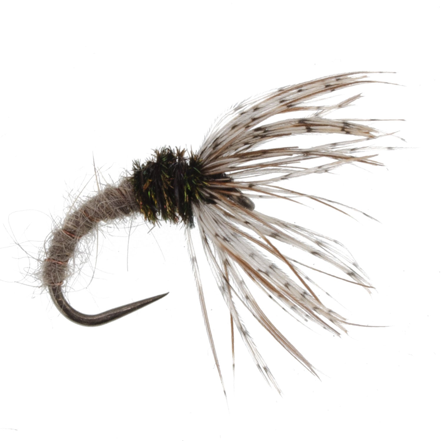 Hares Ear Sakasa Kebari - 12 Tenkara Flies - Size 10