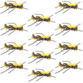 Mantis BLT Foam Body Grasshopper Fly - 1 Dozen Flies Hook Size 10