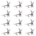 Mosquito Classic Trout Dry Fly Fishing Flies - 1 Dozen Size 10