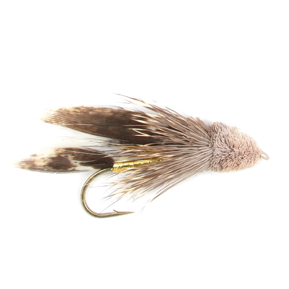 Muddler Minnow Fly Fishing Flies - Classic Bass and Trout Streamers - 1 Dozen Flies Hook Size 6