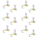 Pale Morning Dun Parachute PMD Classic Dry Fly - 1 Dozen Flies Hook Size 16
