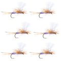 Parachute Super Flash Purple Haze Dry Fly - 6 Flies Size 18
