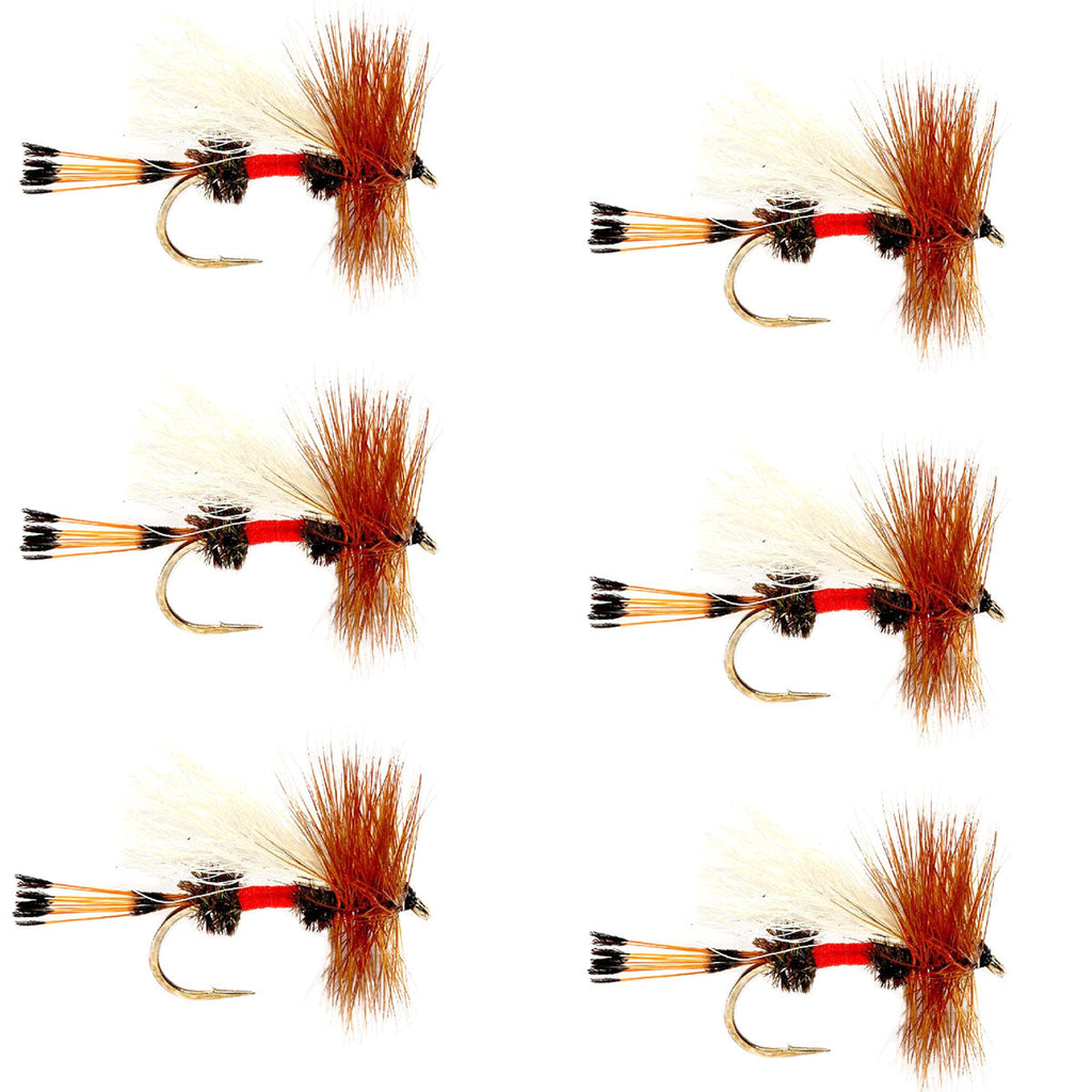 Royal Trude Classic Hair Wing Dry Fly - 6 Flies Hook Size 12