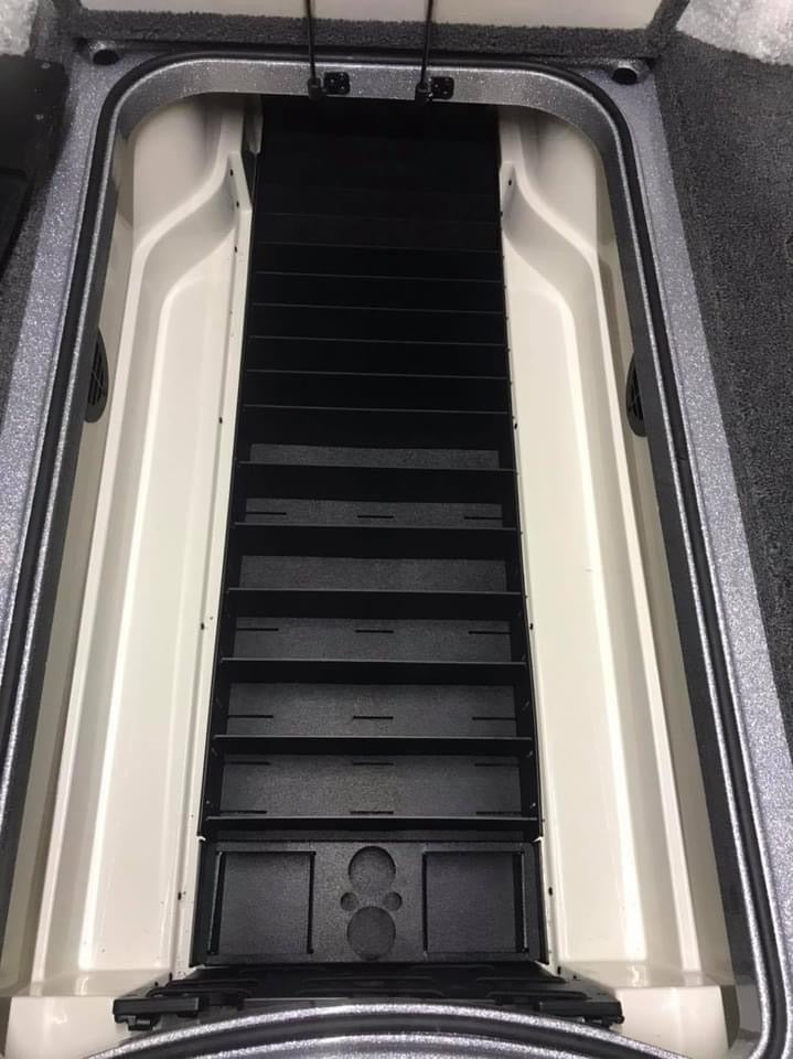 NPDRANG0028 2015-2021 Ranger® Z521 C/L   FRONT DECK CENTER COMPARTMENT TACKLE STORAGE TRAY SYSTEM