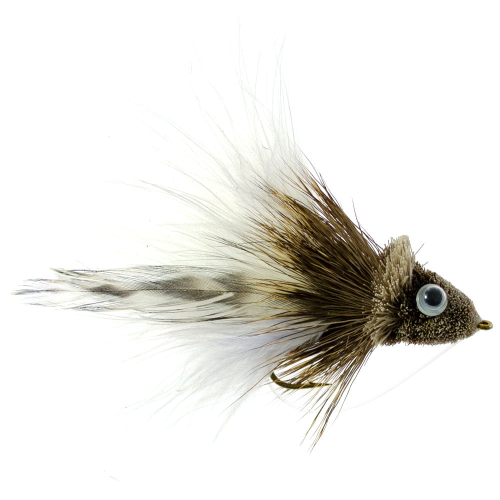 Bass Bug Collection -12 Bass Fly Fishing Flies - Surface Poppers Frog, Rat, Mouse Divers  - Hook Sizes 2,4, 6 And 8